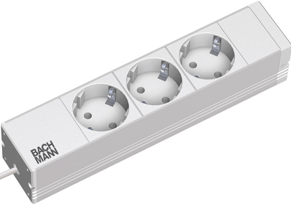 BACHMANN 10, Steckdosenleiste, 3-fach Schutzkontakt ohne BACHMANN 10, Steckdosenleiste, 3-fach Schutzkontakt ohne von Bachmann