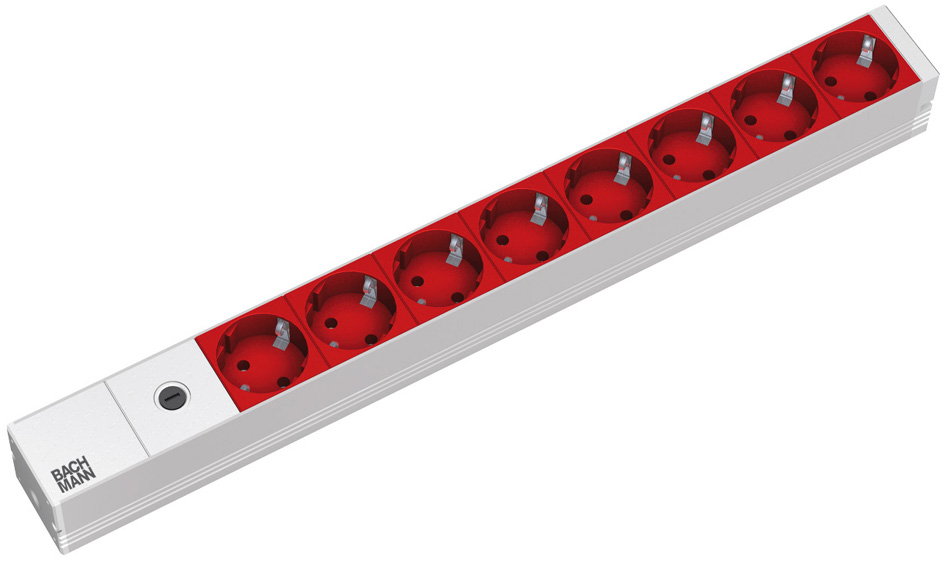BACHMANN 19, USV-Steckdosenleiste, 8-fach, 1 HE BACHMANN 19, USV-Steckdosenleiste, 8-fach, 1 HE von Bachmann