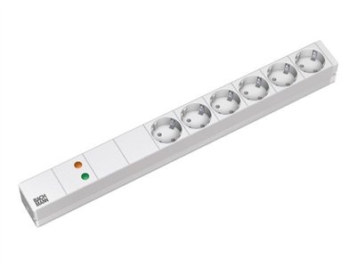 BACHMANN 48,26cm Steckdosenleiste 6-fach BACHMANN 48,26cm Steckdosenleiste 6-fach von Bachmann