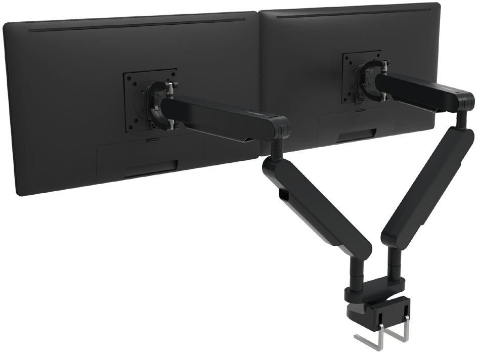 BACHMANN Doppel-Monitorarm ZG2, Aluminium, schwarz von Bachmann