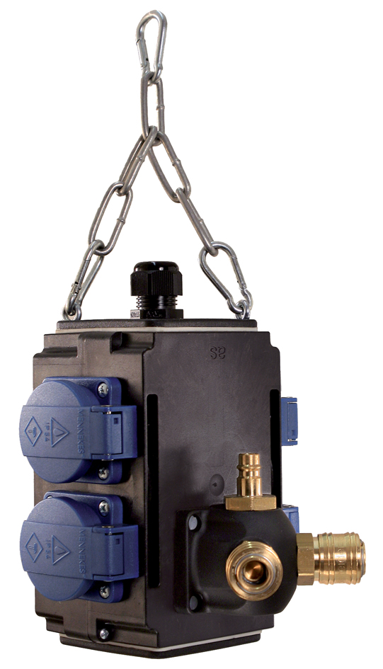 BACHMANN Energiewürfel 4-fach, 1x Druckluftanschluss BACHMANN Energiewürfel 4-fach, 1x Druckluftanschluss von Bachmann