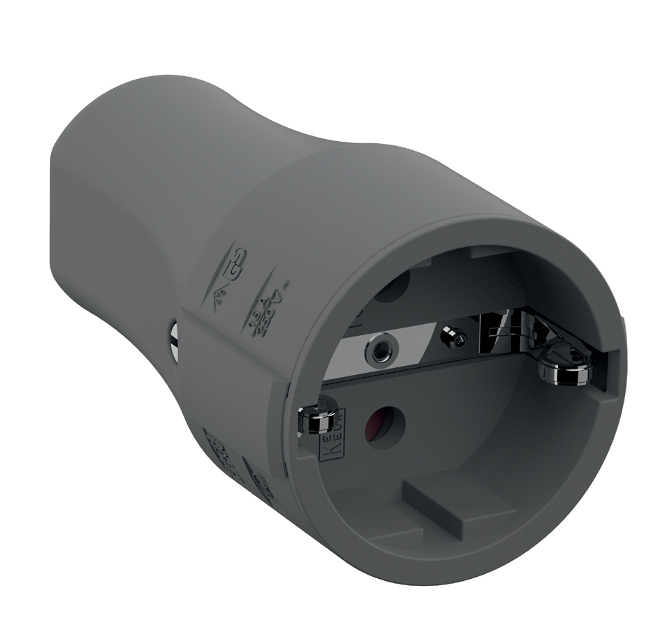 BACHMANN Schutzkontakt Montagekupplung, grau BACHMANN Schutzkontakt Montagekupplung, grau von Bachmann