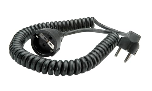 BACHMANN Schutzkontakt-Spiralverlängerung 230V/16A, schwarz, 4 m BACHMANN Schutzkontakt-Spiralverlängerung 230V/16A, schwarz, 4 m von Bachmann
