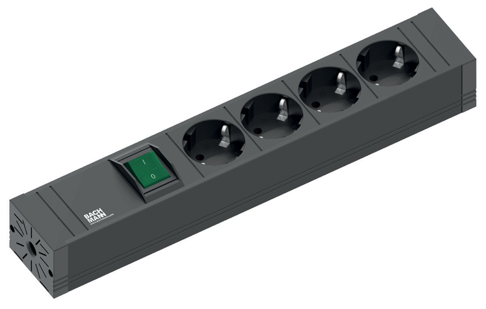 BACHMANN Steckdosenleiste CONNECT LINE, 4-fach BACHMANN Steckdosenleiste CONNECT LINE, 4-fach von Bachmann