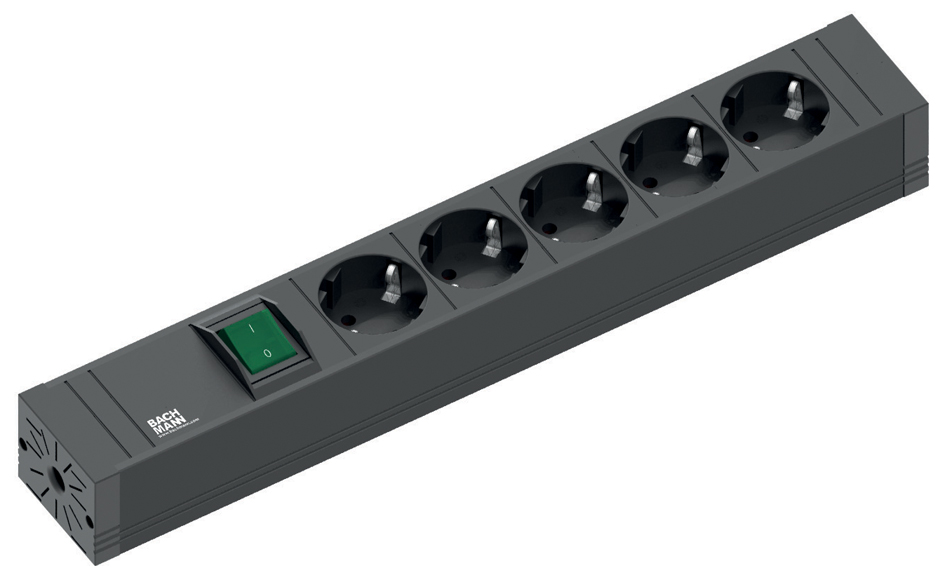 BACHMANN Steckdosenleiste CONNECT LINE, 5-fach BACHMANN Steckdosenleiste CONNECT LINE, 5-fach von Bachmann