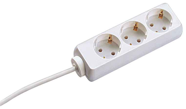 BACHMANN Steckdosenleiste SELLY 3-fach, genietet, weiss BACHMANN Steckdosenleiste SELLY 3-fach, genietet, weiss von Bachmann