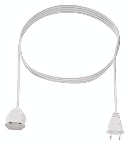 Bachmann 233.285 Strom Verlängerungskabel 2.5A Weiß 3.00m H03VVH2-F 2X 0,75mm² Bachmann 233.285 Strom Verlängerungskabel 2.5A Weiß 3.00m H03VVH2-F 2X 0,75mm² von Bachmann