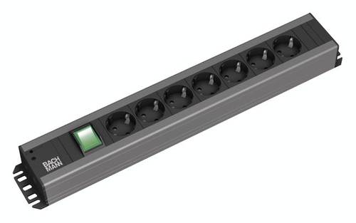 Bachmann 300.007 Steckdosenleiste mit Schalter Aluminium, Schwarz Schutzkontakt Bachmann 300.007 Steckdosenleiste mit Schalter Aluminium, Schwarz Schutzkontakt von Bachmann