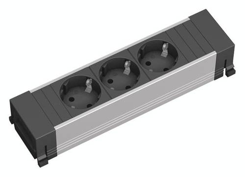 Bachmann 317.100 Steckdosenleiste ohne Schalter Aluminium, Schwarz Schutzkontakt Bachmann 317.100 Steckdosenleiste ohne Schalter Aluminium, Schwarz Schutzkontakt von Bachmann