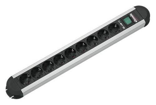 Bachmann 330.072 Steckdosenleiste mit Schalter Aluminium, Schwarz Schutzkontakt 1St. Bachmann 330.072 Steckdosenleiste mit Schalter Aluminium, Schwarz Schutzkontakt 1St. von Bachmann
