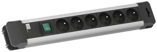 Bachmann 330.101F Steckdosenleiste mit Schalter Aluminium, Schwarz Schutzkontakt 1St. Bachmann 330.101F Steckdosenleiste mit Schalter Aluminium, Schwarz Schutzkontakt 1St. von Bachmann