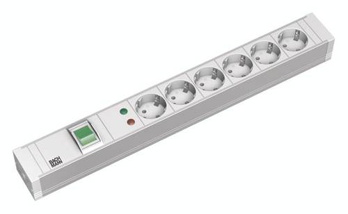 Bachmann 333.605 19 Zoll Netzwerkschrank-Steckdosenleiste 1 HE Schutzkontaktsteckdose Überspannungs von Bachmann