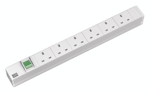 Bachmann 333.805 19 Zoll Netzwerkschrank-Steckdosenleiste 1 HE von Bachmann