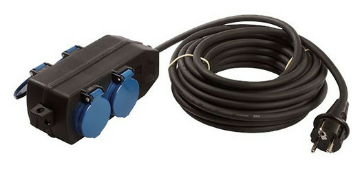 Bachmann 349.044 Verteilersteckdose 4xSchuko Stro von Bachmann