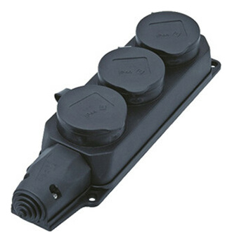 Bachmann 381.109 Steckdosenleiste IP44  3-fach mi von Bachmann