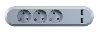 Bachmann 381.801 USB Smart, 3xSchuko 230V/16A 2-f Bachmann 381.801 USB Smart, 3xSchuko 230V/16A 2-f von Bachmann