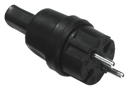 Bachmann 740.002 Konturenstecker Gummi, Silikon 250V Schwarz IP44 von Bachmann