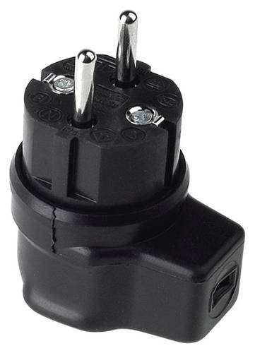 Bachmann 740.017 Schutzkontaktstecker Vollgummi 250V Schwarz IP44 von Bachmann