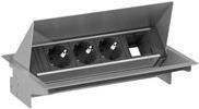 Bachmann 900.400 CONEO Set Einbaurahmen u.4-fach Steckdosenleiste (900.400) von Bachmann