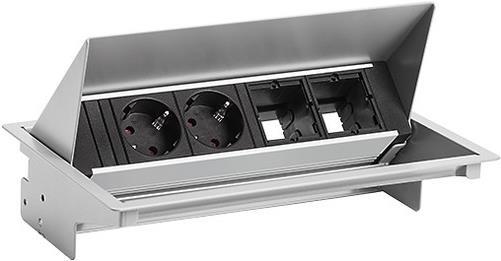 Bachmann 900.402 CONEO Set Einbaurahmen u.4-fach Steckdosenleiste (900.402) von Bachmann