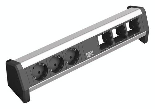 Bachmann 902.002 Steckdosenleiste ohne Schalter Schwarz, Aluminium Schutzkontakt Bachmann 902.002 Steckdosenleiste ohne Schalter Schwarz, Aluminium Schutzkontakt von Bachmann