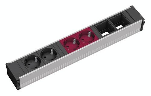 Bachmann 912.025 Steckdosenleiste ohne Schalter Aluminium, Schwarz Schutzkontakt Bachmann 912.025 Steckdosenleiste ohne Schalter Aluminium, Schwarz Schutzkontakt von Bachmann