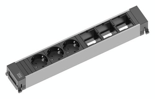 Bachmann 916.007 Steckdosenleiste ohne Schalter Aluminium, Schwarz Schutzkontakt Bachmann 916.007 Steckdosenleiste ohne Schalter Aluminium, Schwarz Schutzkontakt von Bachmann