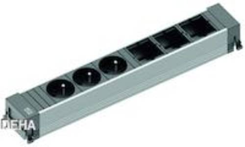 Bachmann 916.048 Steckdosenleiste ohne Schalter Aluminium, Schwarz Schutzkontakt Bachmann 916.048 Steckdosenleiste ohne Schalter Aluminium, Schwarz Schutzkontakt von Bachmann