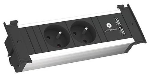 Bachmann 927.004 Steckdosenleiste Aluminium, Schwarz Schutzkontakt 1St. Bachmann 927.004 Steckdosenleiste Aluminium, Schwarz Schutzkontakt 1St. von Bachmann