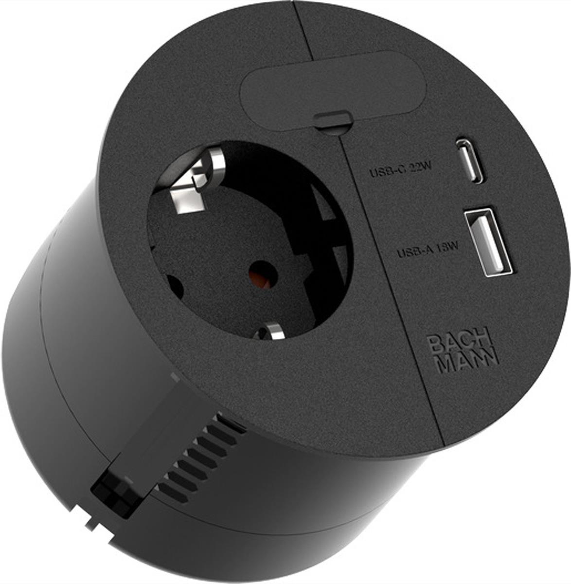 Bachmann BACH 938.201 LOOP IN CHARGE 1xCEE7/3 1xUSB A/C 22W 1xKBD 2,0m CEE7/7 (938.201) von Bachmann