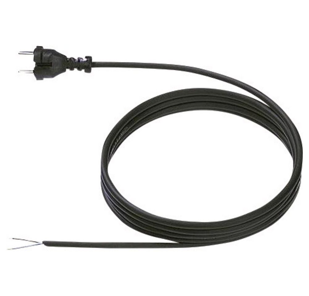 Bachmann Bachmann 246186 Strom Anschlusskabel Schwarz 5.00 m Stromkabel, (500.00 cm) von Bachmann