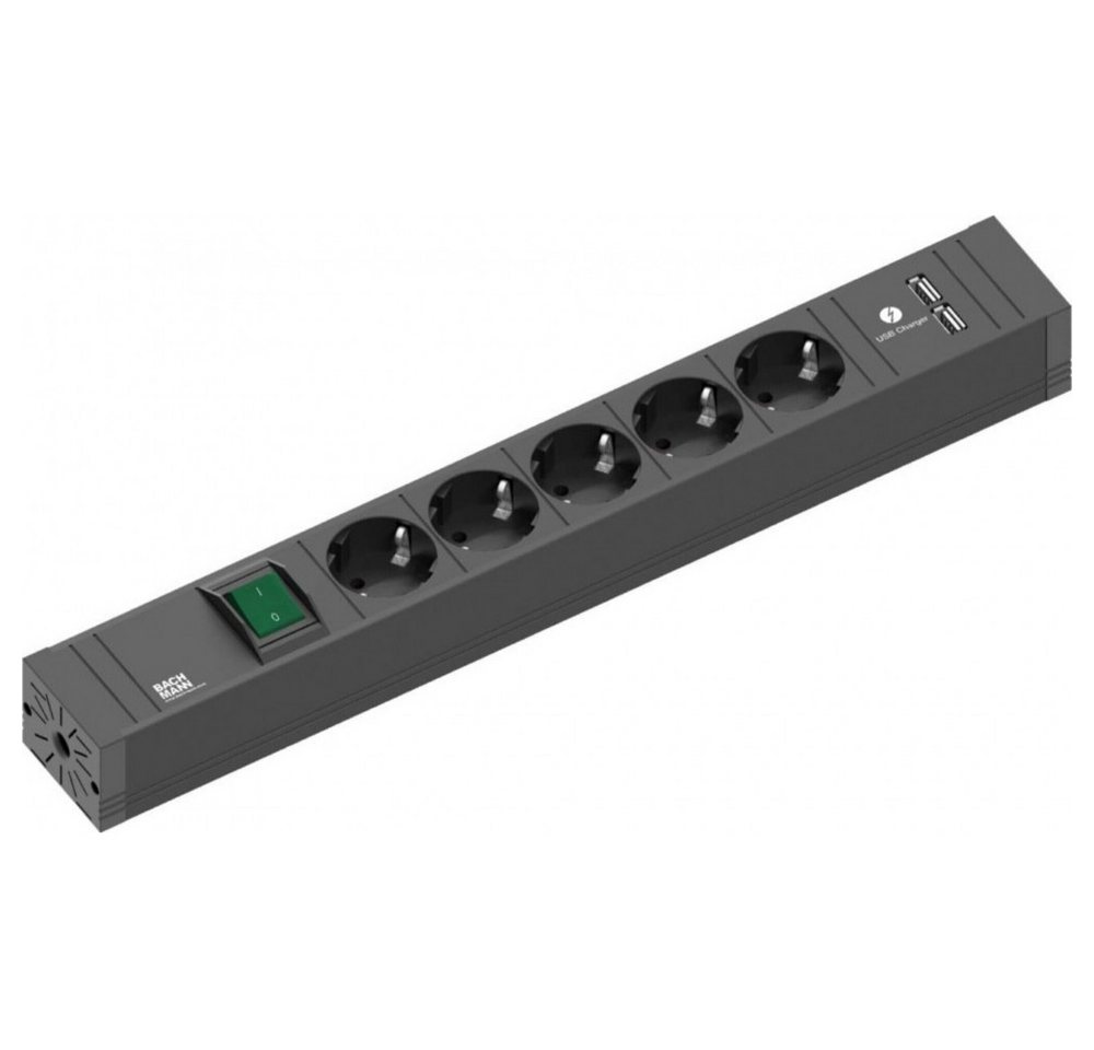 Bachmann Bachmann CONNECT LINE 5-fach Steckdosenleiste mit USB Akku Bachmann CONNECT LINE Steckdosenleiste 5-fach, schwarz, Elegantes Design in Schwarz mit 2x USB-A Anschlüssen Bachmann Bachmann CONNECT LINE 5-fach Steckdosenleiste mit USB Akku Bachmann CONNECT LINE Steckdosenleiste 5-fach, schwarz, Elegantes Design in Schwarz mit 2x USB-A Anschlüssen von Bachmann