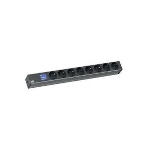 Bachmann BlueNet BN0500 - Stromverteilungseinheit (Rack - einbaufähig) - Wechselstrom 230 V - Ausgangsbuchsen: 8 (French / UTE) - 1U - 48,3 cm (19) - 2,0m - Frankreich - Schwarz (800.2067) von Bachmann