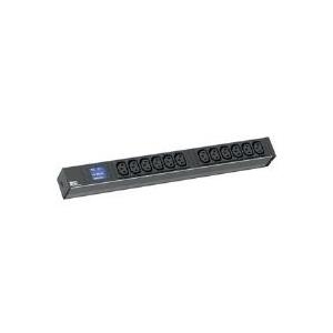 Bachmann BlueNet BN0500 - Verlängerungsschnur (Rack - einbaufähig) - Wechselstrom 230 V - Ausgangsbuchsen: 12 (IEC 60320 C13) - 1U - 48.3 cm (19) - 2 m - Schwarz von Bachmann