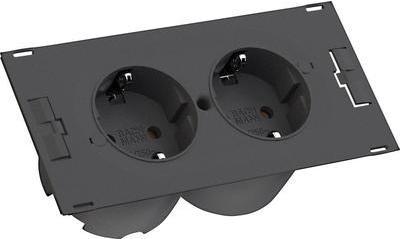 Bachmann DUE Innenraum 2AC-Ausgänge 2m Schwarz Verlängerungskabel (929.000) von Bachmann