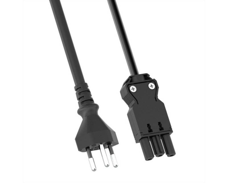 Bachmann GST18 Gerätezuleitung Stromadapter, 3 cm, T13/GST18 3m, Schweiz von Bachmann