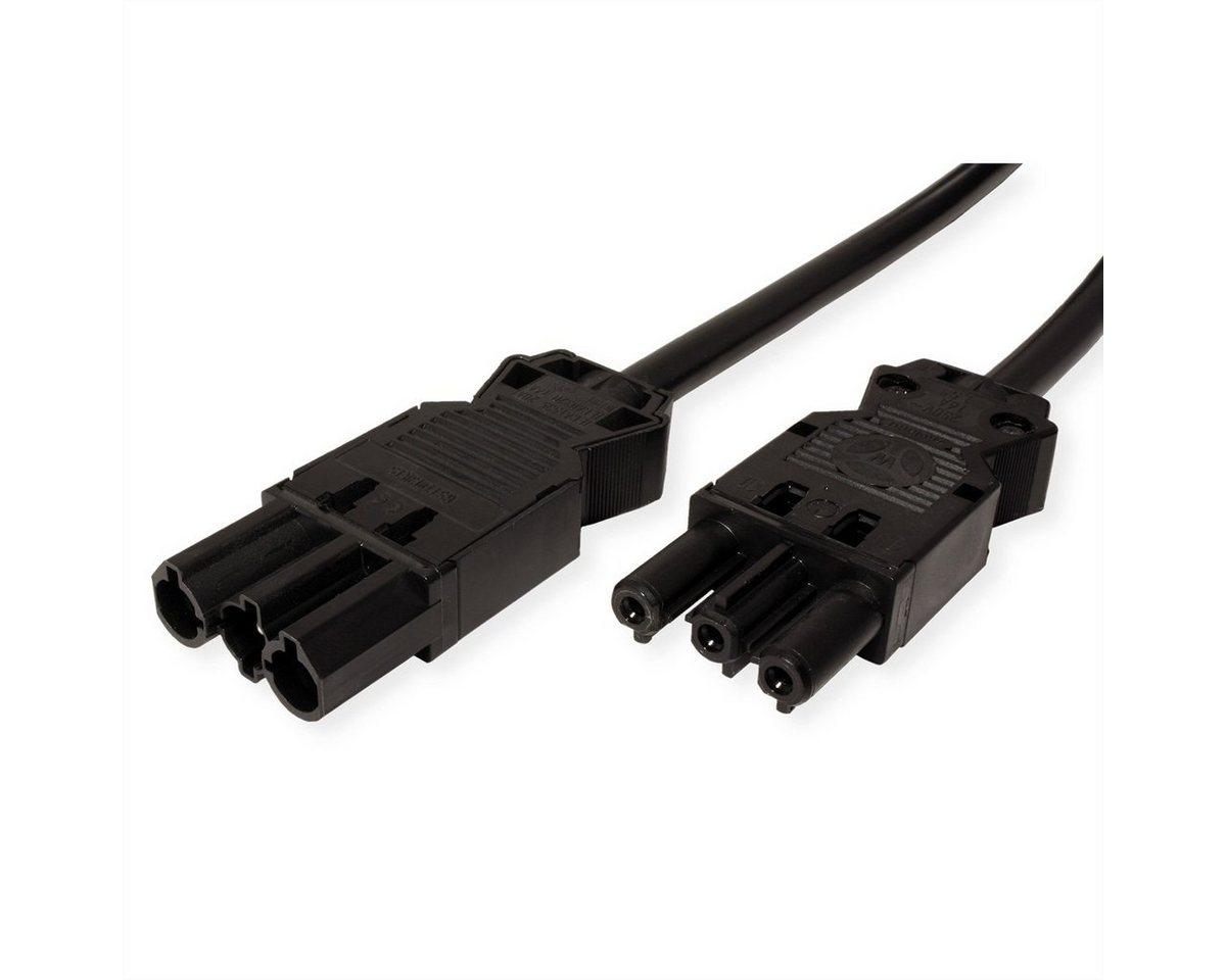 Bachmann Geräteverlängerung GST18-3 Stecker/Kupplung Stromkabel, (3 cm), Halogenfrei von Bachmann