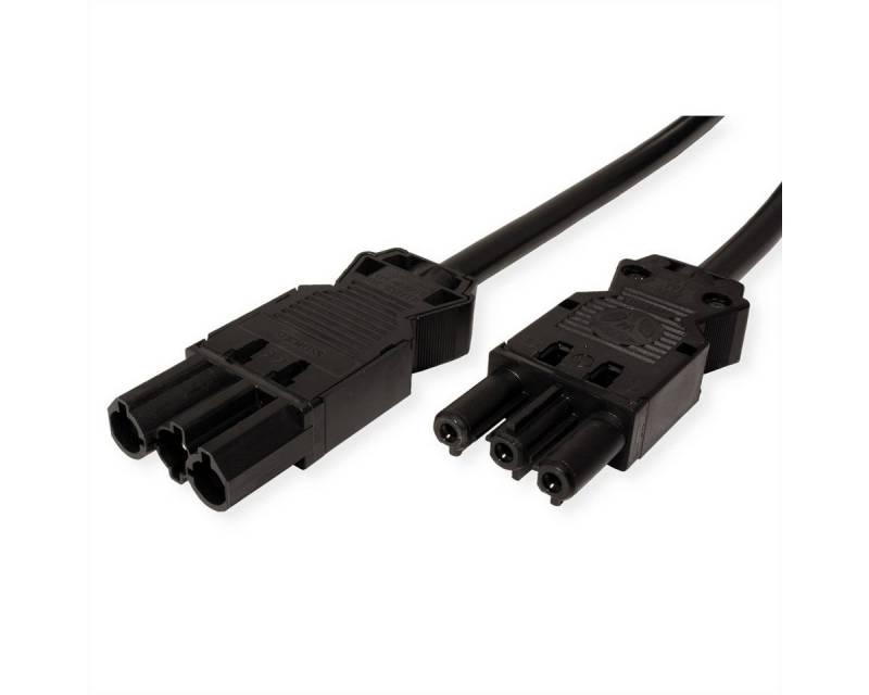 Bachmann Geräteverlängerung GST18-3 Stecker/Kupplung Stromadapter, 3 cm, Halogenfrei von Bachmann