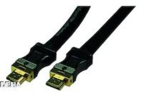 Bachmann HDMI Anschlusskabel HDMI-A Stecker, HDMI-A Stecker 7.50m Schwarz 918.0201 HDMI-Kabel von Bachmann