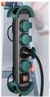 Bachmann HOOK Outdoor - Steckdosenleiste - Ausgangsanschlüsse: 4 (4 x Stecker, 2-polig) - 4,0m Schnur - grün (500.200) von Bachmann