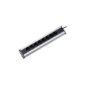 Bachmann IT PDU Basic - Stromverteilungseinheit (Rack - einbaufähig) - Wechselstrom 230 V - 1-phasig - Eingabe, Eingang CEE 7/7 - Ausgangsbuchsen: 8 (CEE 7/3) - 2U - 48,3 cm (19) - 2,0m - Deutschland (300.006) von Bachmann