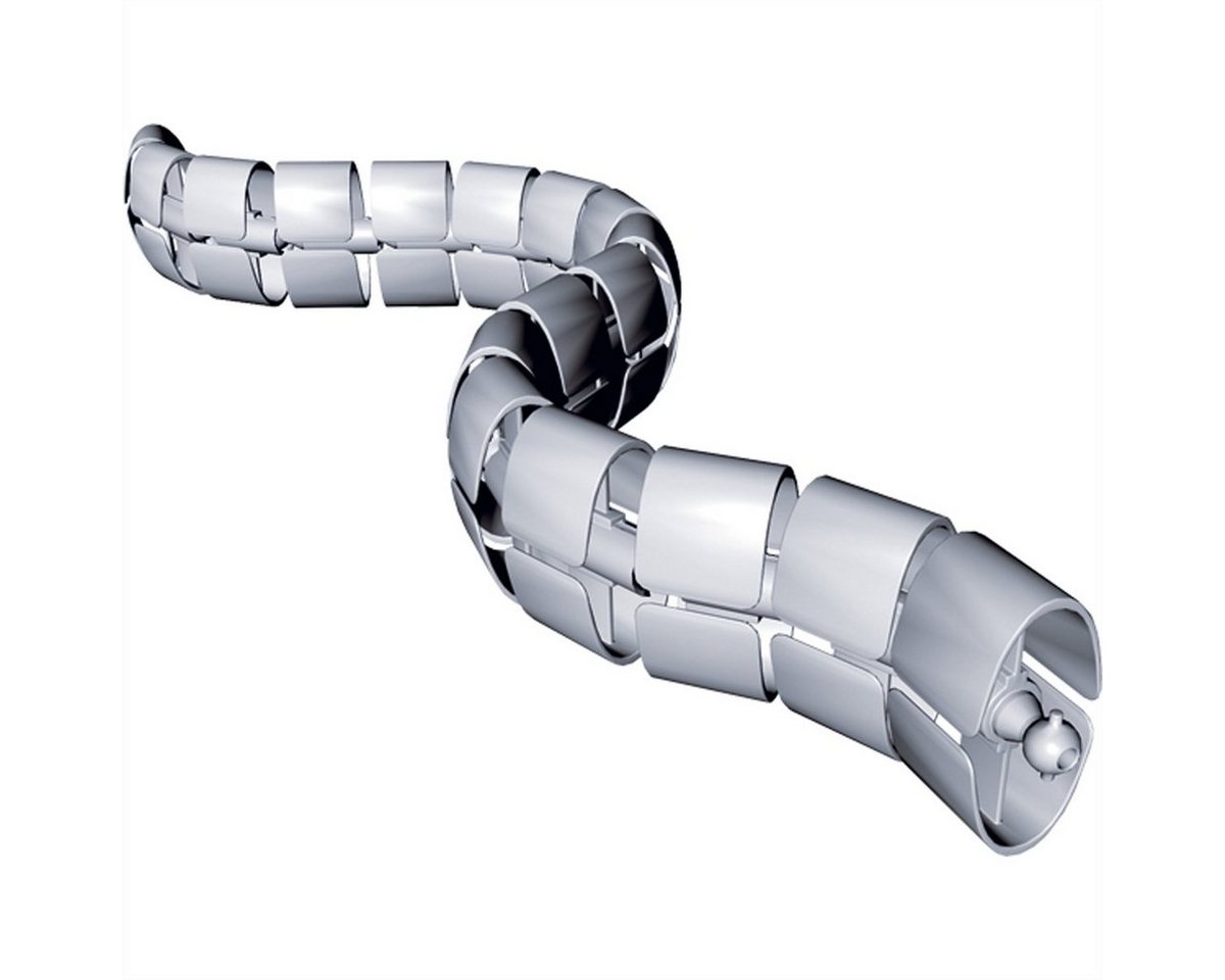Bachmann Kabelschlange® Premium silber Stromadapter, 0.75 cm von Bachmann