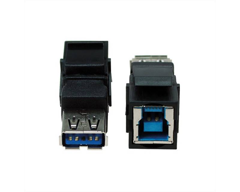 Bachmann Keystone USB 3.0 Kupplung B/A Buchse-Buchse schwarz Stromadapter von Bachmann
