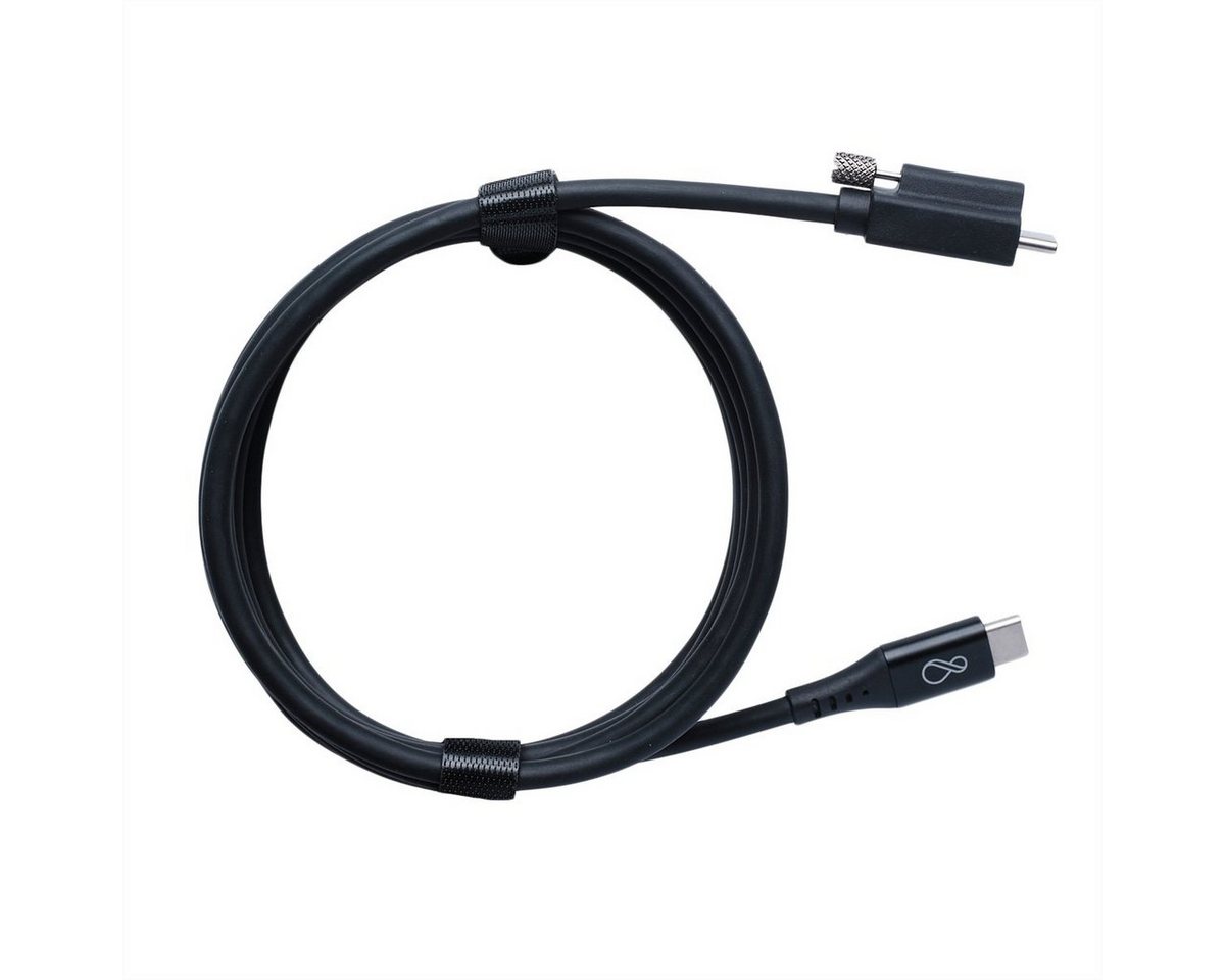 Bachmann Ochno USB-C Kabel mit Schraube 2,0m schwarz Stromadapter, 2 cm von Bachmann