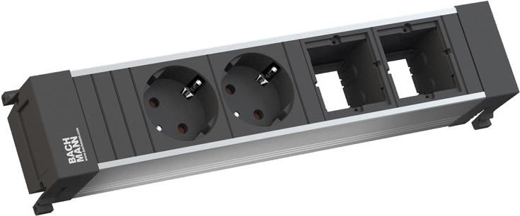 Bachmann POWER FRAME Medium - Rahmen für Steckdosenleiste (916.1000) von Bachmann