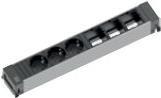 Bachmann POWER FRAME - Verlängerungsschnur - Ausgangsbuchsen: 3 (French / UTE) - 10 cm - Frankreich - Schwarz, eloxiertes Aluminium (916.048) von Bachmann