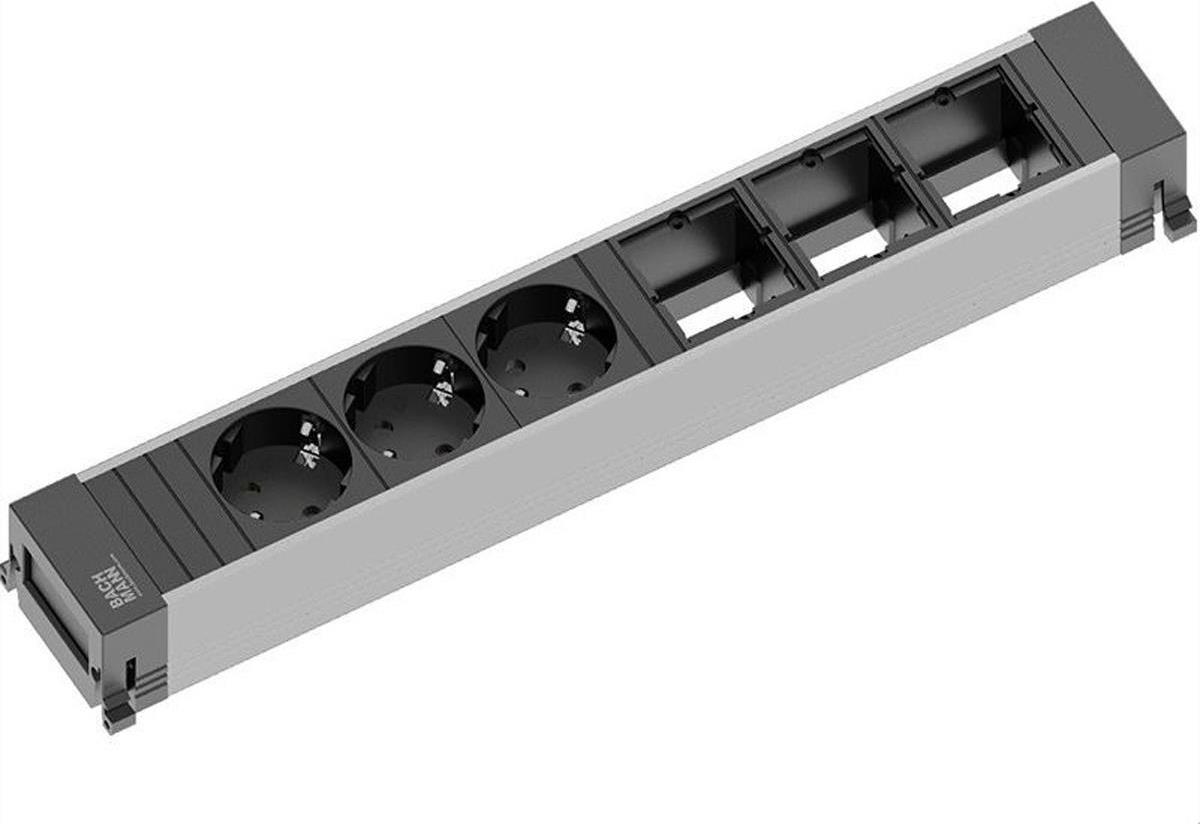 Bachmann Power Frame ALU 3Schuko 3xABD 916.007 (916.007) von Bachmann