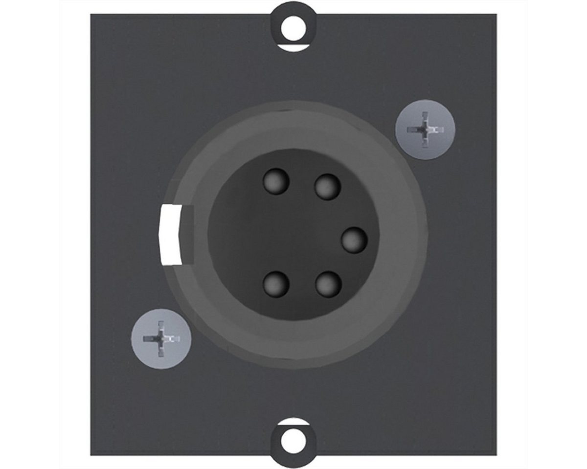Bachmann Rahmen XLR 5-polig Buchse Stromadapter, Schraubanschluss 5-polig von Bachmann