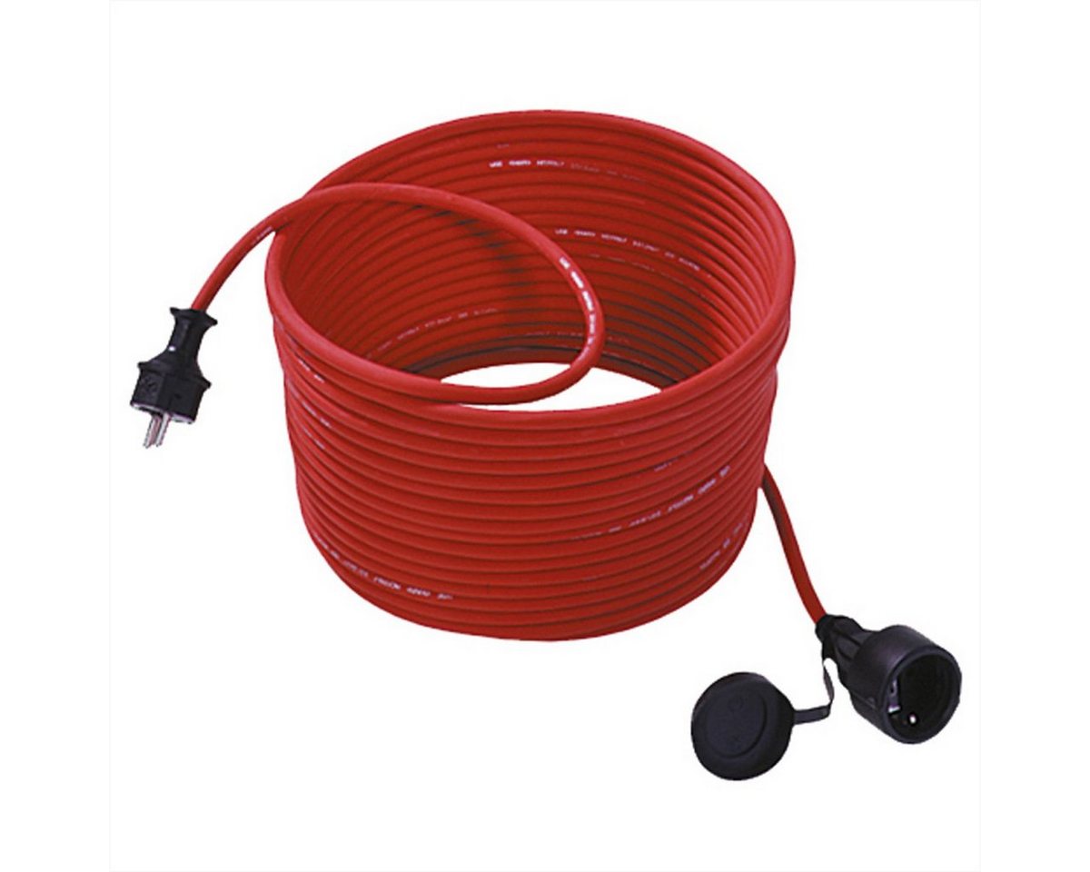 Bachmann Rasenmäherverlängerung Schutzkontakt Stromkabel, Schutzkontakt, CEE 7/7, Typ-E/F Männlich (Stecker), Schutzkontakt, CEE 7/3, Typ-F Weiblich (Buchse) (3500.0 cm), 16 A/250 VAC, Gummi / Neopren von Bachmann