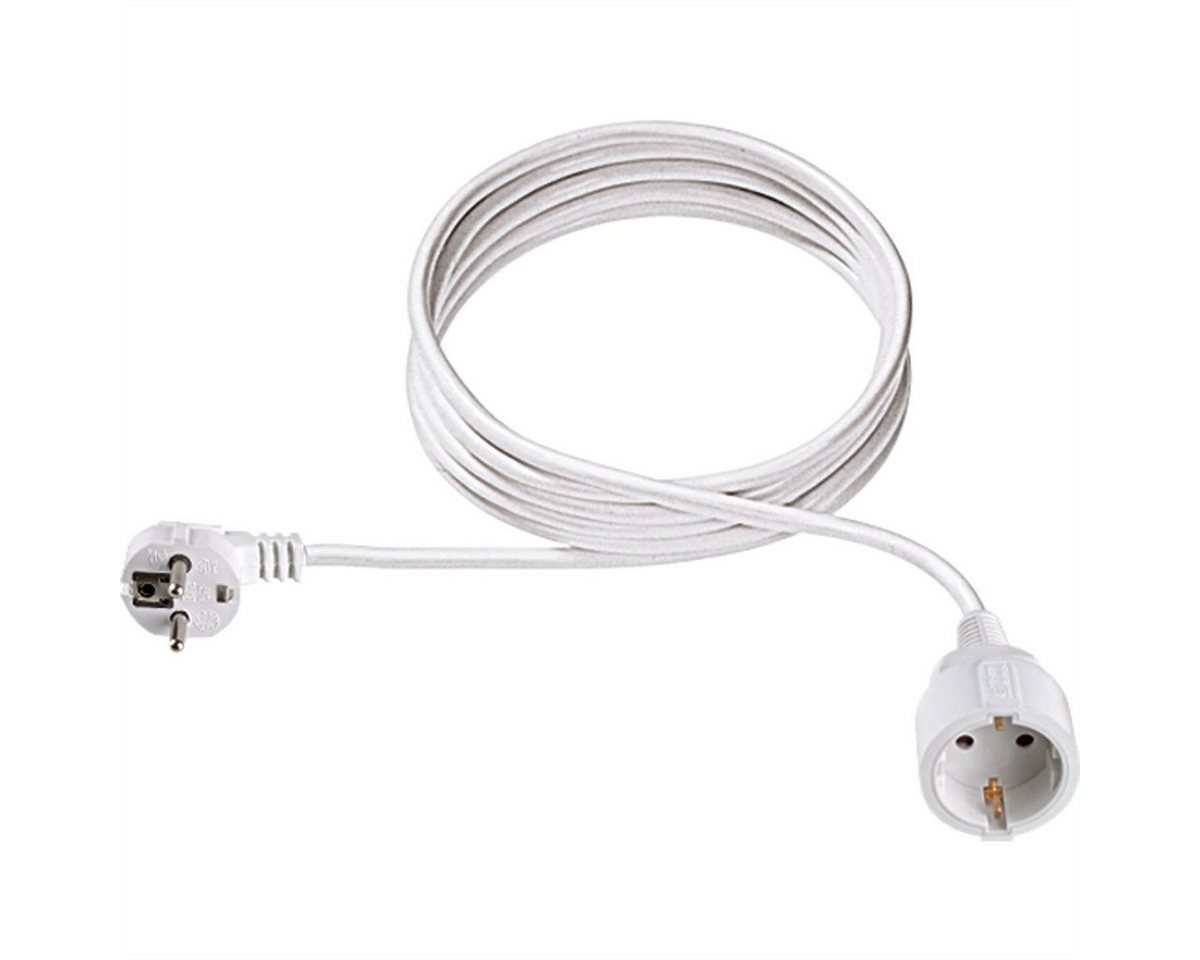 Bachmann Schutzkontakt-Verlängerungskabel, 230VAC Stromkabel, Schutzkontakt, CEE 7/7, Typ-E/F Männlich (Stecker), Schutzkontakt, CEE 7/3, Typ-F Weiblich (Buchse) (200.0 cm), neutral verpackt von Bachmann